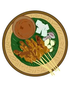 Satay Stock Illustration