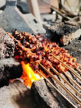 Satay meat 写真素材
