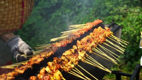 Satay or Sate Stock Footage 146125123