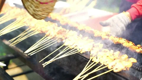Satay or Sate Stock Footage 146125633