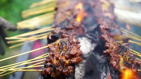 Satay or Sate Stock Footage 146131275