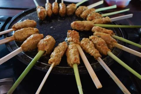 Satay Foto stock