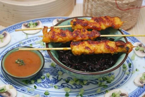 Satay Foto stock