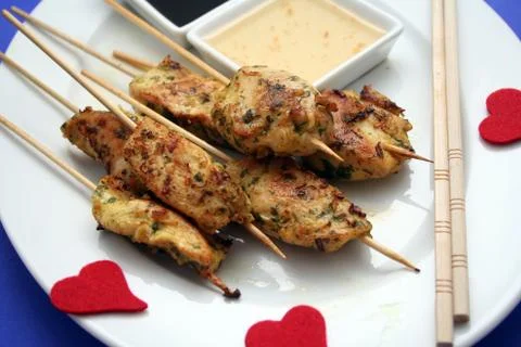 Satay Foto stock