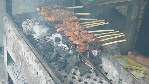 Satay, Unique Food 스톡 동영상 237154781