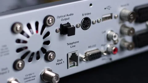 Satbox rear panel Stock Footage 170009425