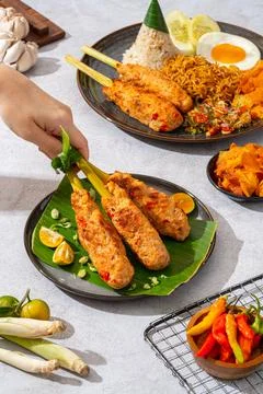 Sate lilit Stock Photos