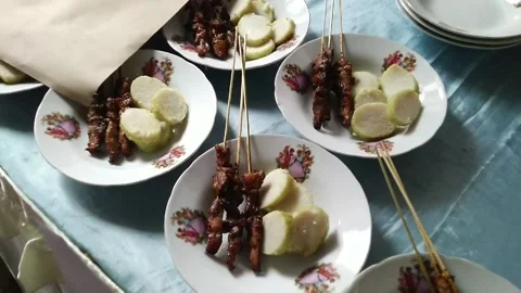 Sate Or Satay Stock Footage 170038447
