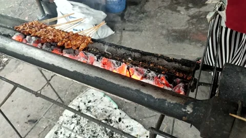 Sate or Satay Stock Footage 234404541