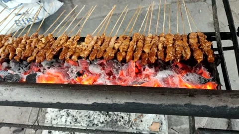 Sate or Satay Stock Footage 234404917