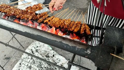 Sate or Satay Stock Footage 234405045