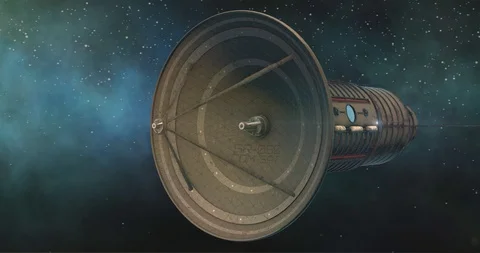 Satelite orbits over UK and Europe 4K Stock Footage 129777915