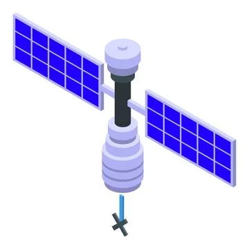 Satelitte error icon isometric vector. Lost connection Stock Illustration