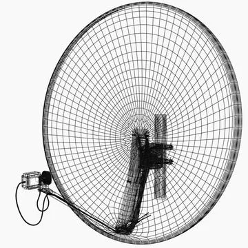 Satellite aerial V1 3D Model