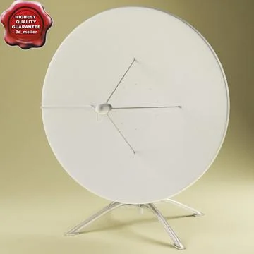 Satellite aerial V9 3D Model