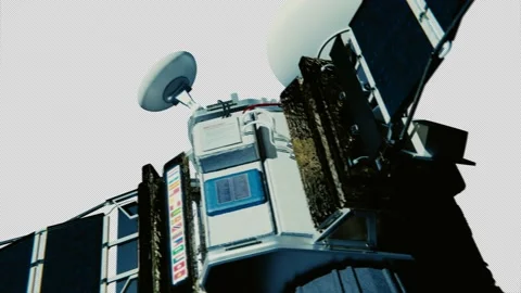 Satellite with alpha channel_1 Stock Footage 157332356