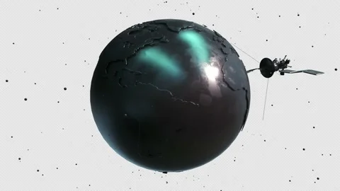 Satellite And Earth Stock-Footage 143612197