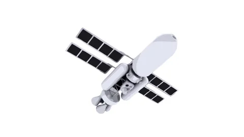 Satellite animation Stock Footage 195943298