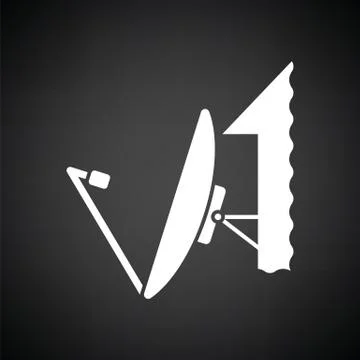 Satellite antenna icon Stock-Illustration