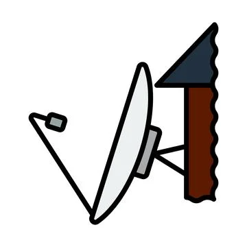 Satellite Antenna Icon Stock-Illustration
