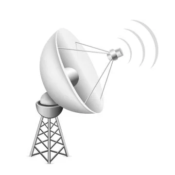 Satellite antenna Stock Illustration