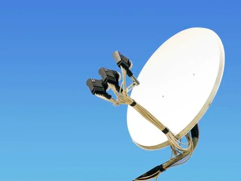 Satellite antenna Foto stock
