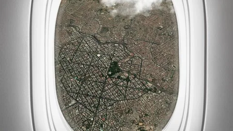 Satellite Belo Horizonte map background loop. Spinning around Brazil city p.. Stock Footage 259851059