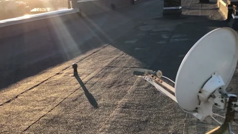 Satellite Communication Dish. Wireless Internet, Wireless Data Transfer. Sp.. 스톡 동영상 225033266