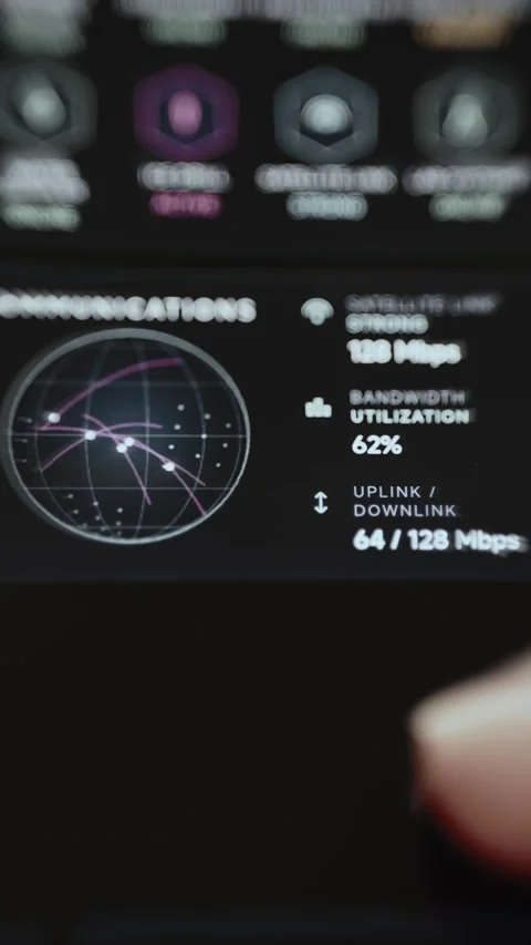 Satellite Communications Radar With Bandwidth Utilization 4K Видео 341313090
