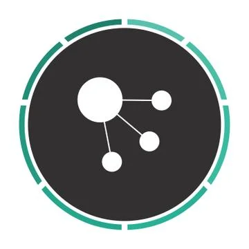 Satellite computer symbol Stock Illustration