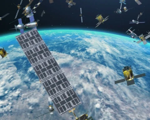 Satellite Debris PAL Stock Footage 101243475