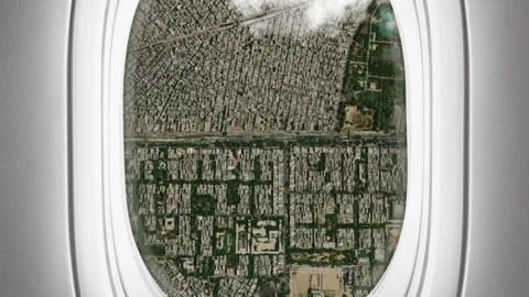 Satellite Delhi map background loop. Air... | Stock Video | Pond5
