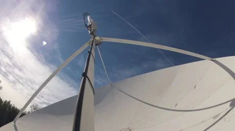 Satellite dish 1 Stock-Footage 13564531