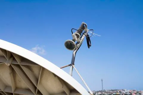 Satellite dish -close up Stock Photos