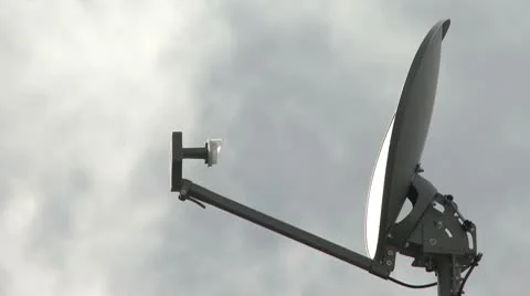 Satellite Dish Clouds 2 Video stock 8837747