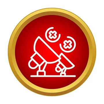 Satellite dish communication error failure icon design イラスト素材