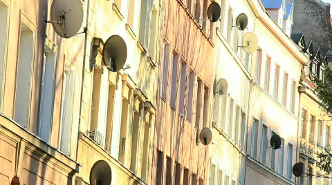 Satellite dish Stock Footage 742188