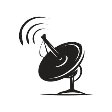 Satellite dish icon Stock Illustration