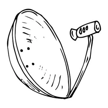 Satellite dish icon. Stock Illustration