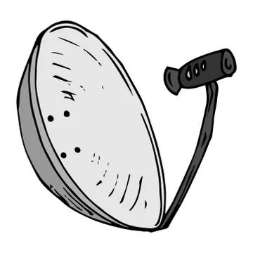 Satellite dish icon. Stock Illustration