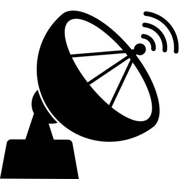 Satellite dish icon. Stock Illustration