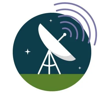 Satellite dish Stock Illustration