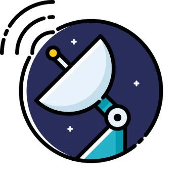 Satellite Dish Stock Illustration