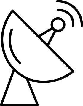 Satellite dish Stock Illustration