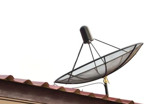 Satellite dish isolated 스톡 사진