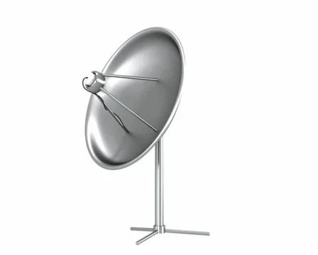 Satellite dish PAL Stock Footage 930528