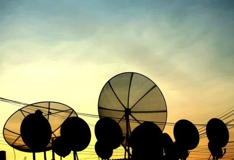 Satellite dish Stock Photos