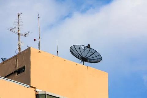 Satellite dish Foto stock