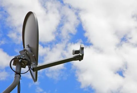 Satellite dish sky Stock Photos