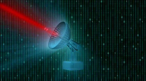 Satellite dish technology background. HD 1080. Stock-Footage 146268